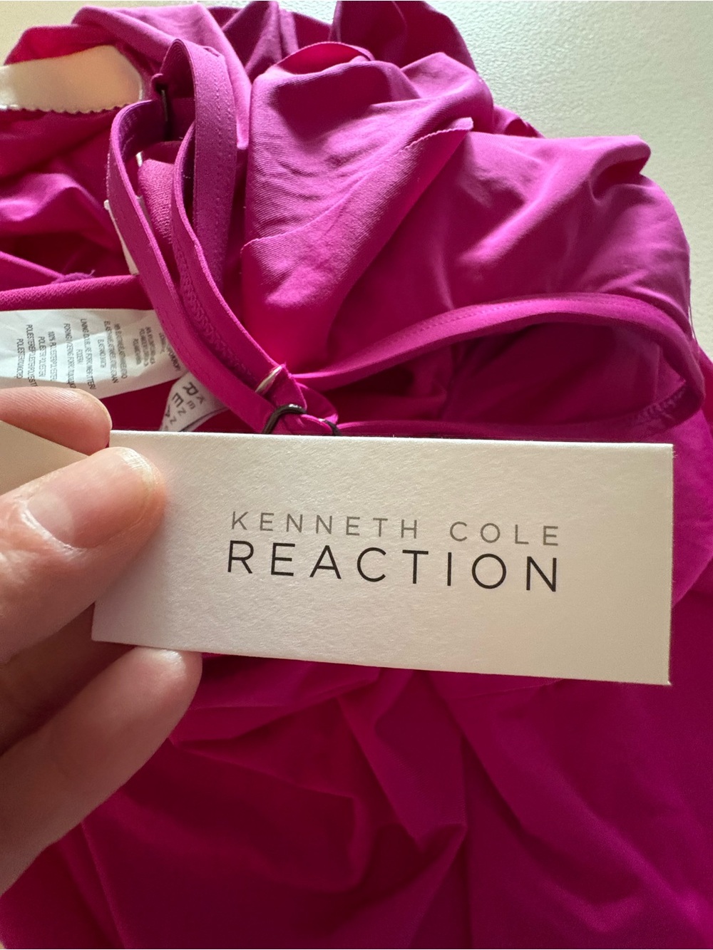 NWT Kenneth Cole Reaction Tiered Ruffle Tankini Top Swimsuit summer beach sexy - Picture 4 of 5